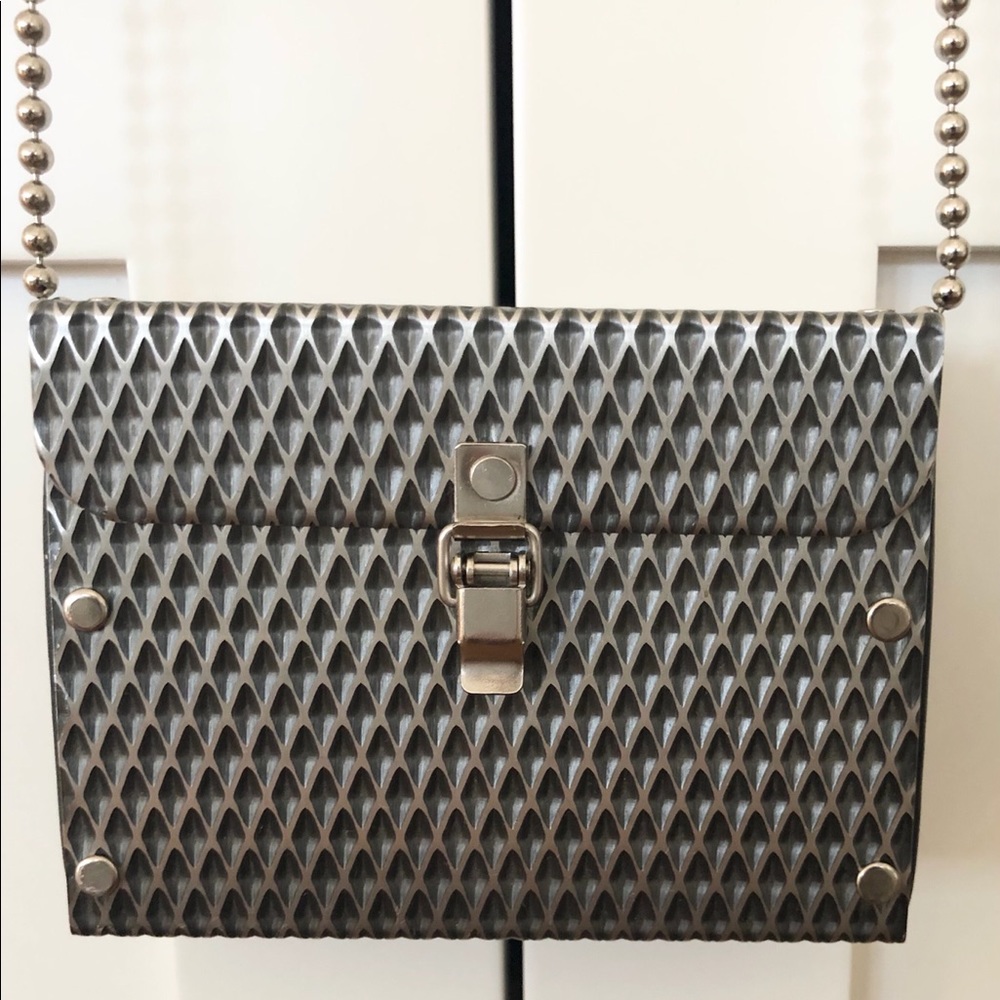 Wendy Stevens Stainless Steel Mini Crossbody Bag